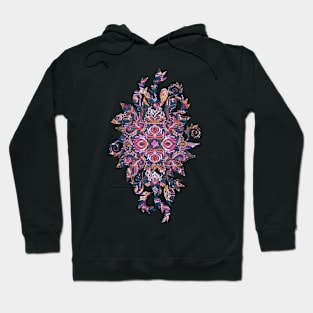 Vivid Celebration - a pattern in magenta, purple and orange Hoodie